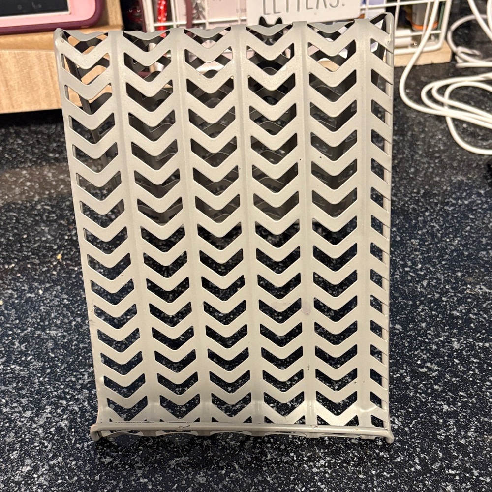 Gray Chevron Tablet/Media Stand